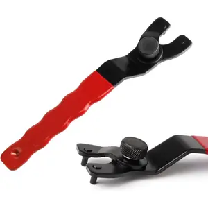 Adjustable Pin Wrench for Angle Grinder Machine,Grinder Spanner ​Wrench (Red)