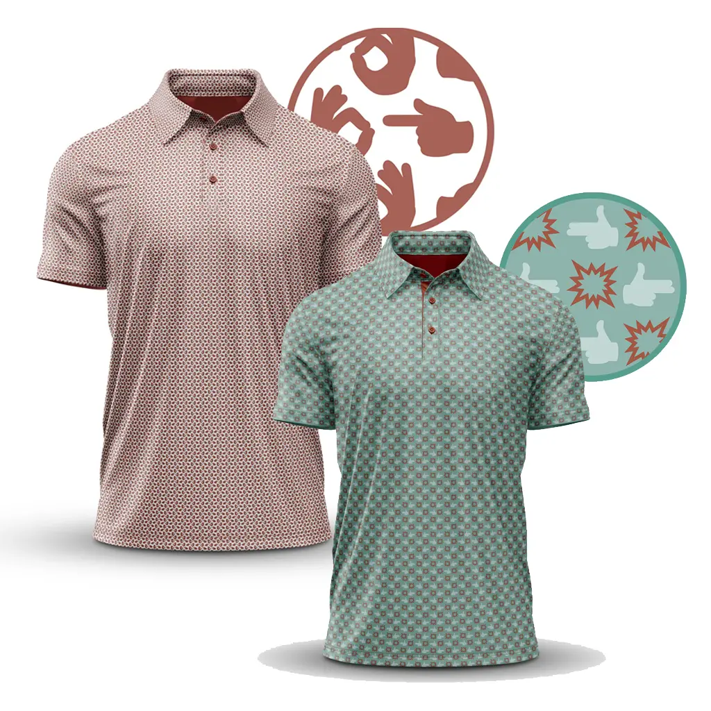 Finger Bang Men’s Golf Polo Shirt, Funny Graphic Polo, Edgy Humor Golf Shirt, Breathable Stretch Summer Polo, Weekend Outfit