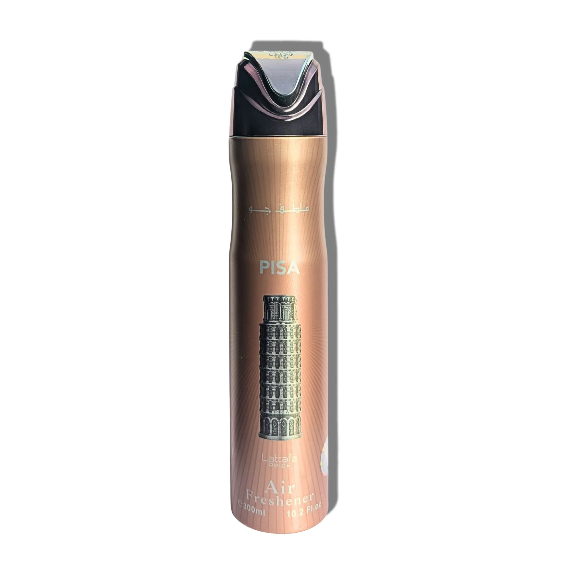 Lattafa Pisa Scented Aroma Indoor Use Air Freshener, 300 ML Unisex Fragrance with Bergamot, Cedarwood - Amber Notes