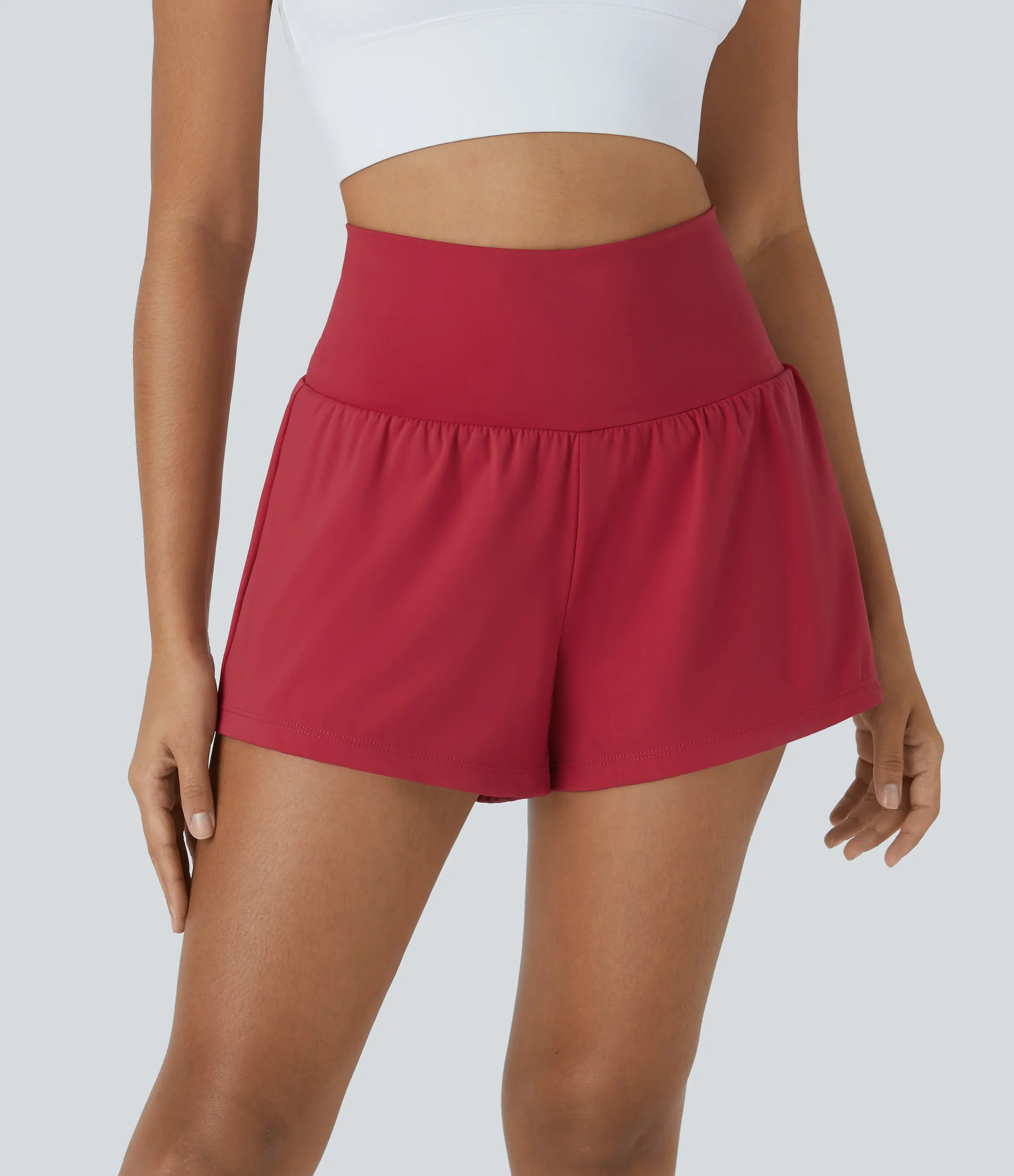 【Creator’s Pick】Halara SoftlyZero Airy Super High Waisted 2-in-1 InstantCool Yoga Shorts with Pockets 3"/5"/7“