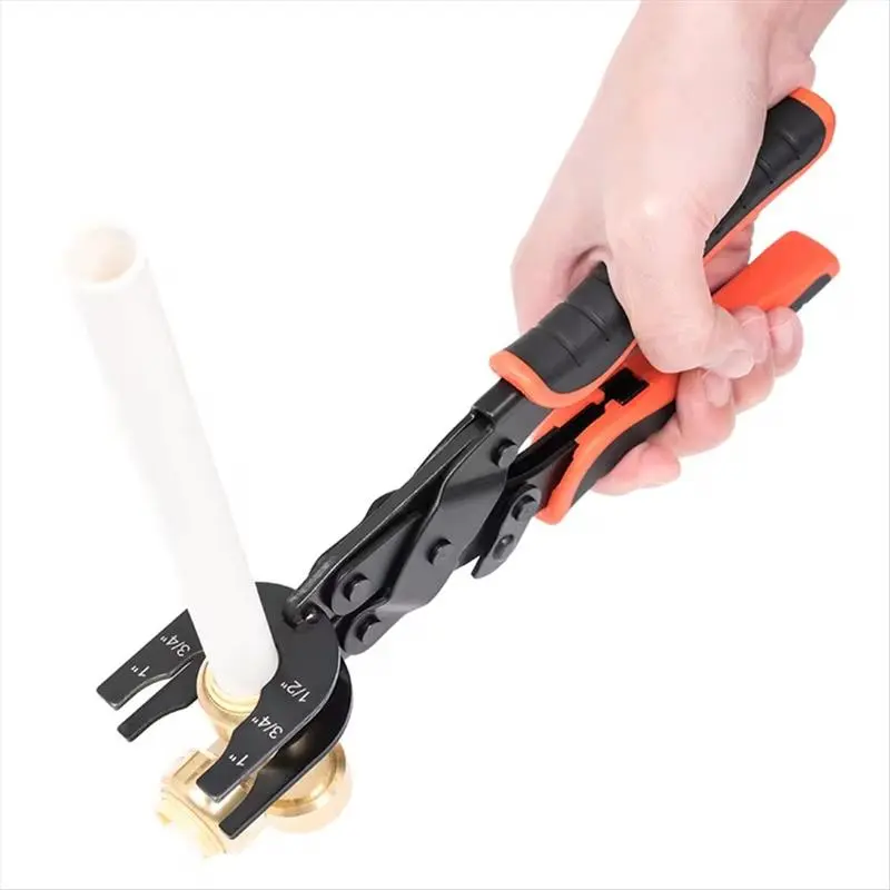 Push Fit Fitting Disconnect Tong Removal Tool, 1/2 in-3/4 in-1 in Sizes, Compact Design, Wide Grip Handles, 1-Handed Operation, Quick Easy Disassembly for Brass Fittings, Disassemble