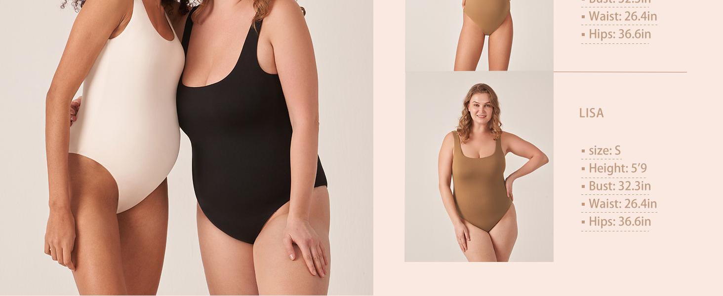 POSHDIVAH Women's Maternity Bodysuits Scoop Neck Sleeveless Tank Tops Stretchy Shapewear Soft Pregnancy Jumpsuits pregnancy supply