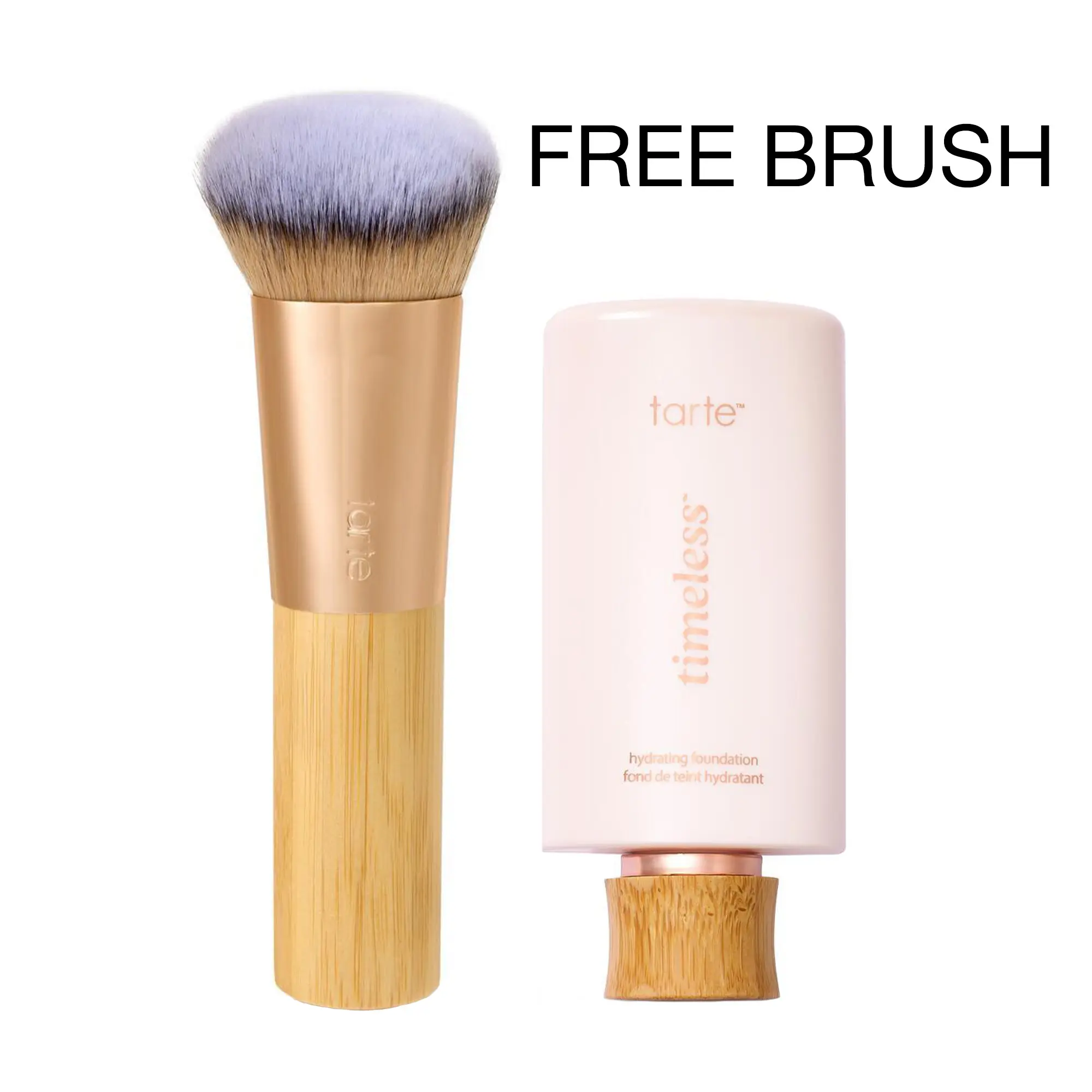 tarte timeless hydrating foundation & serum foundation brush - full coverage serum foundation + FREE brush