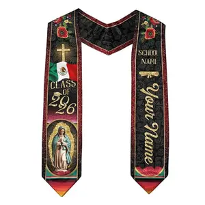 Custom Graduation Stole Mexico, Mexican Graduation Sash 2026, Mexican Stole Personalized