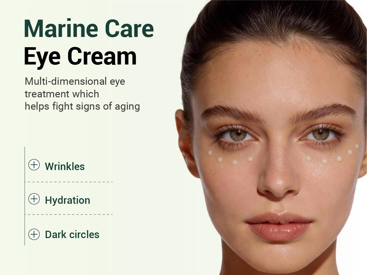 [Heimish] Marine Care Eye Cream (1.01 fl.oz / 30ml) with Marine Collagen & Peptides for Dark Circles, Wrinkle Care & Anti-Aging Springtok Brightening