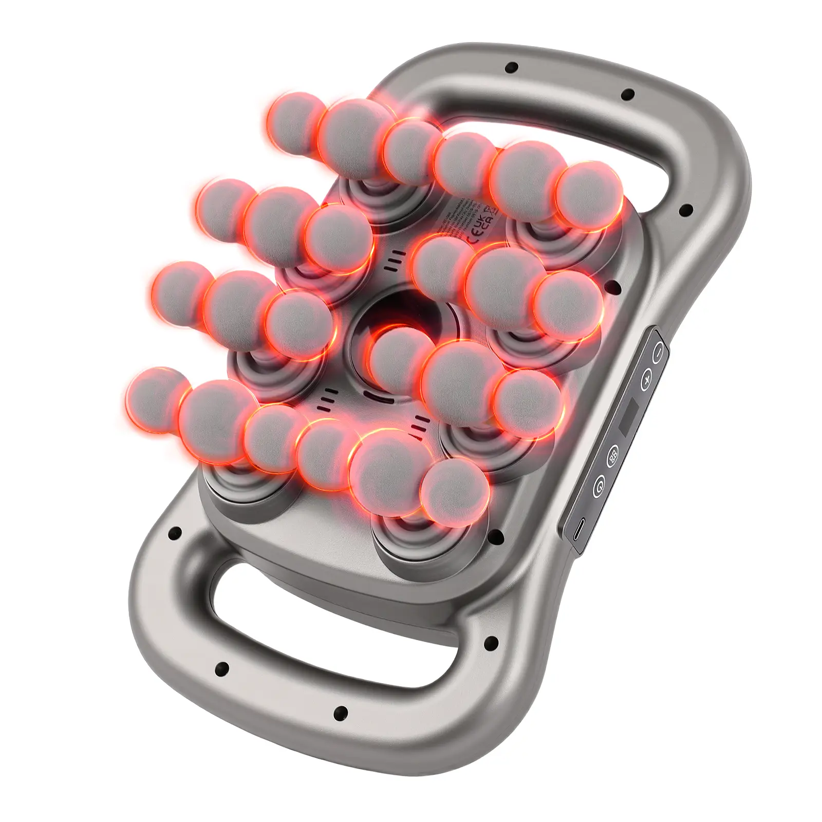 Portable Handheld Muscle Massager,Deep Tissue Percussion Massager,Portable Percussion Massager,2600mAh Electric Massage Tools with 9 Styles & Levels,Quiet Rechargeable Handheld Body Massager,electric back massager(24 Head/16 Head)