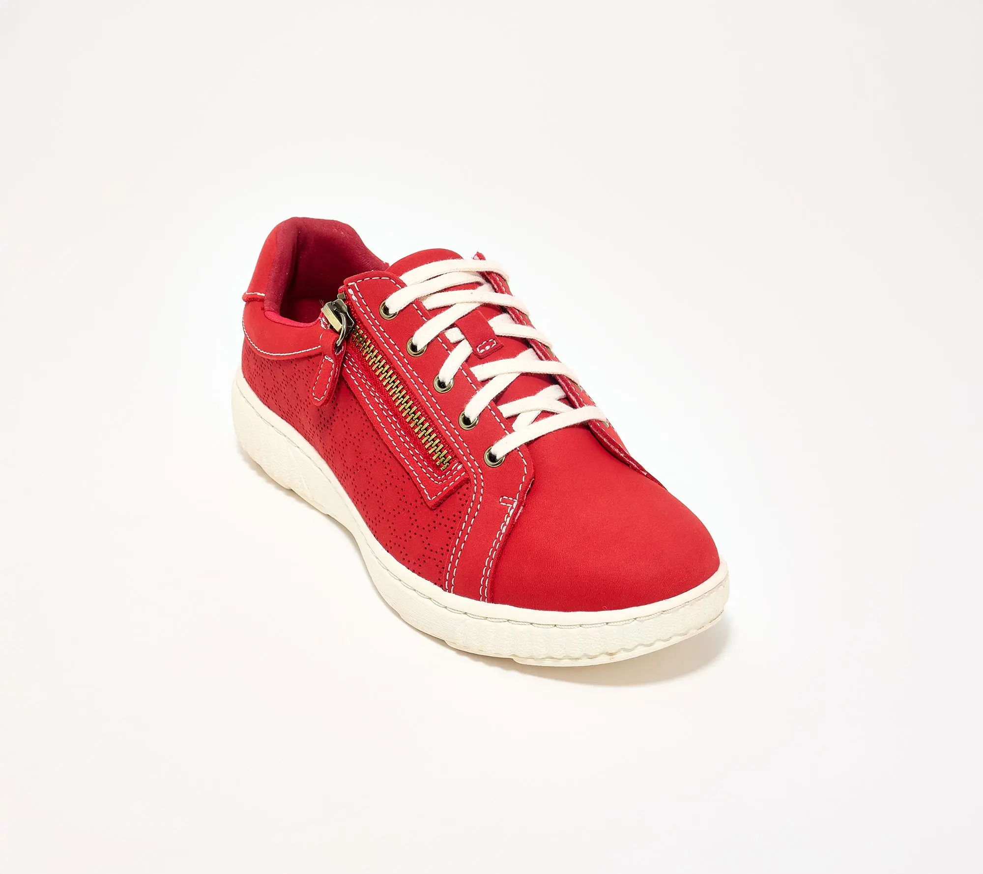 Clarks Collection Perforated Leather Sneaker - Caroline Ayla