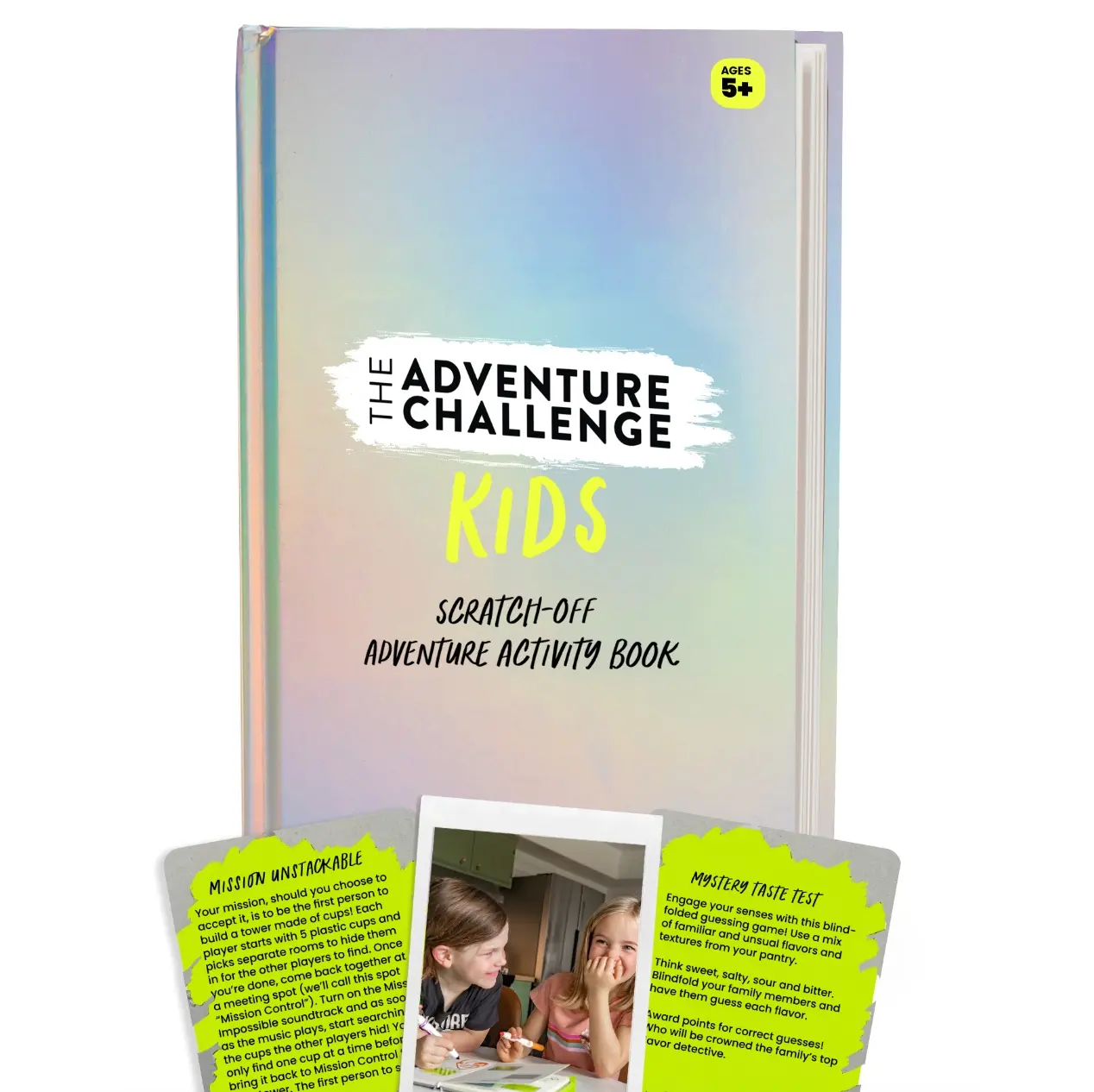 Kids' Scratch-Off Challenges Book - 30 Unique Activities, Screen-Free Adventures, Reduces Screen Time, Includes Parent Key