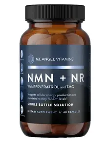 Mt. Angel Vitamins NMN + NR with RESERVATROL and TMG, 60 Capsules
