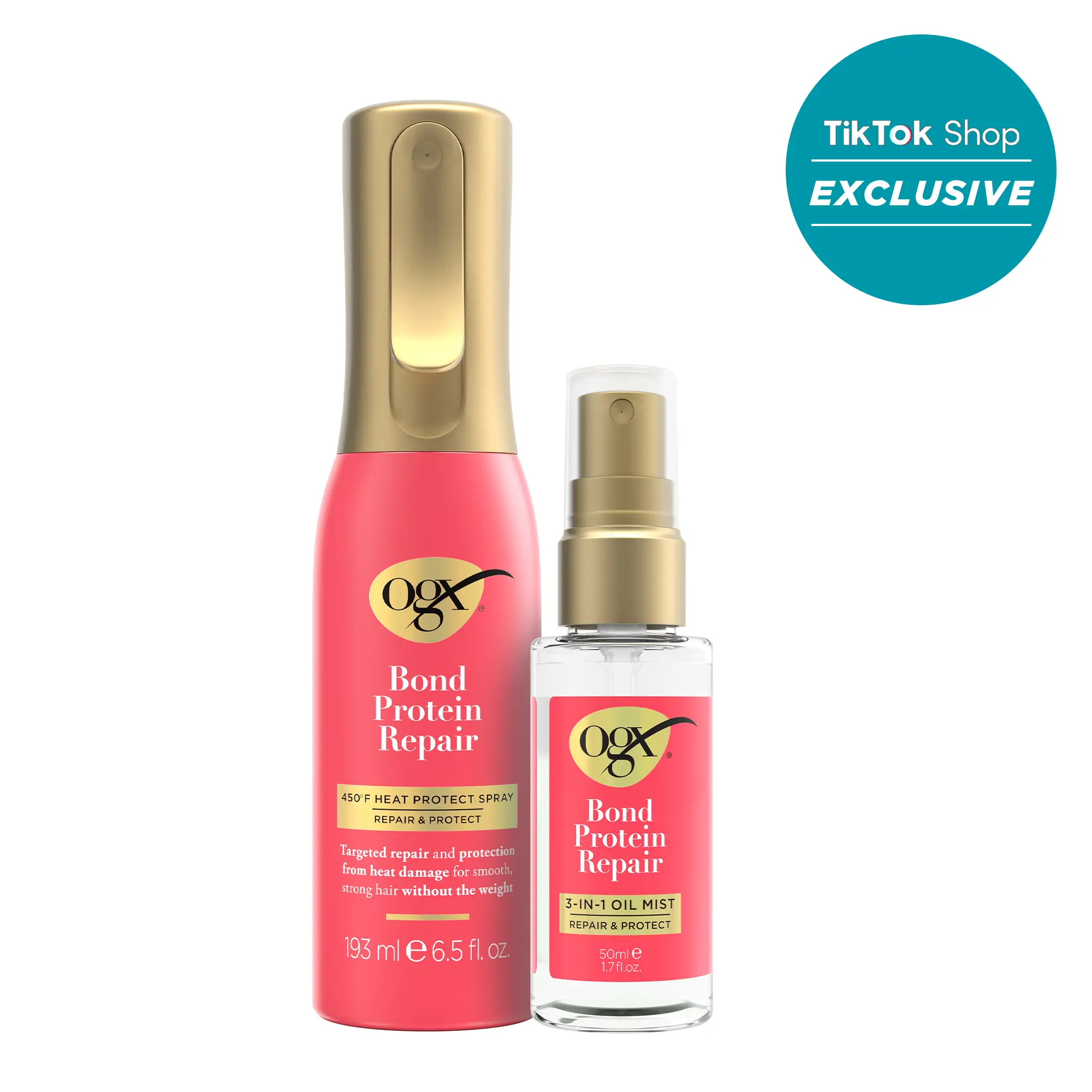 OGX 450° Heat Protect Spray + 3-in-1 Oil Mist