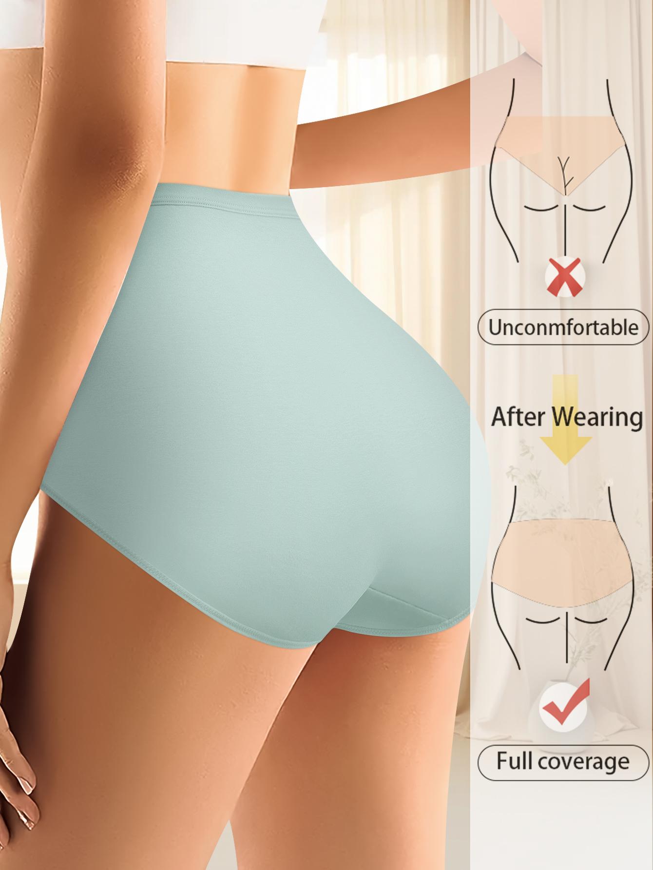QUASTI Women's 7-Pack High-Waisted Cotton Seamless Compression Briefs - Color Block Style, Soft Elastic Comfortable Fabric, Tummy Control, Hip Lifting, Anti-Ride Up, Breathable, S-XXL, 7 Pcs / 7 Color, Elegant QUASTI Women's 7-Pack High-Waisted Cotton Seamless Compression Briefs - Color Block Style, Soft Elastic Comfortable Fabric, Tummy Control, Hip Lifting, Anti-Ride Up, Breathable, S-XXL, 7 Pcs / 7 Color, Elegant