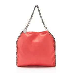 Pre-owned Stella McCartney Leather Tote Bags Shaggy Deer Falabella Fold Over Tote