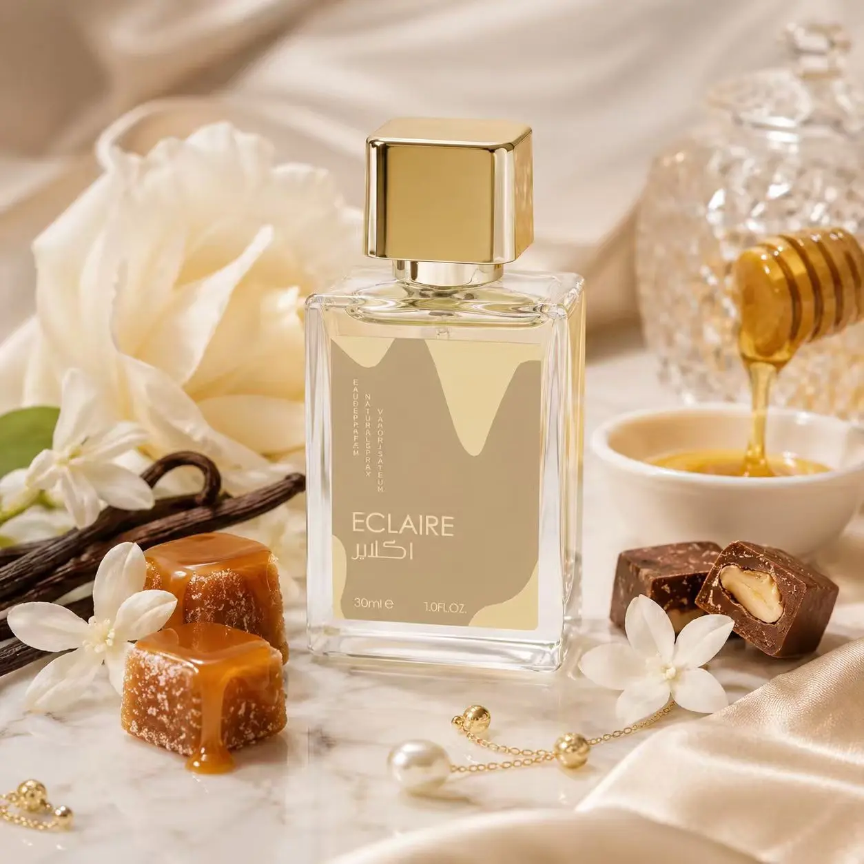 Eclaire Vanilla Perfume 30 ml, Long-Lasting Sweet, Creamy, Highly Scented EDP Gourmand Delightful Fragrance for Women, Premium Quality Gourmand Vanilla Spray, Ideal Gift Choice