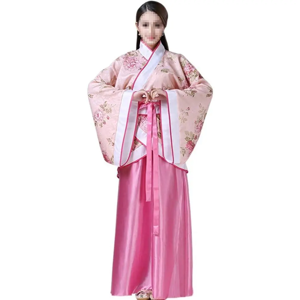 Women's Traditional Hanfu Dress - Soft Cotton Knitting Women's Special Clothing, Flowing Lines, Low Iron, Comfortable Robe for Halloween, Festivals, Cold Hand Wash
