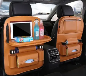 【SummerVibes】BackSeat Organizer,2 Pack for Kids Car Organizer Kick Mats Kick Mats Back Seat Protector with Touch Screen Tablet Holder, for Kids, Car Travel Accessories, (2PACK) Car Dining Tray Car Interior Kit