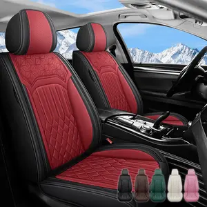 【ADOOMYKAR】Universal five-seater Napa leather car seat covers, luxury custom Napa leather seat covers, suitable for small cars, SUVs, etc. (For pickup truck models, please contact the customer service when placing the order)