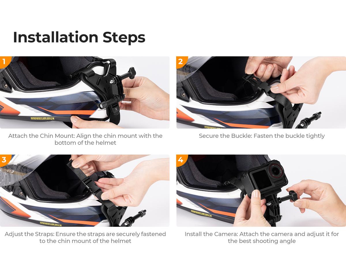 K&F Concept Upgrade Action Camera Motorcycle Dirt Bike Helmet Chin Strap Mount, Helmet Holder Mounting Attachment Compatible with GoPro Hero 13/12/11/10/9/8/DJI Osmo Action 5Pro/4/3/Insta360 X5/X4/X3 K&F Concept Upgrade Action Camera Motorcycle Dirt Bike Helmet Chin Strap Mount, Helmet Holder Mounting Attachment Compatible with GoPro Hero 13/12/11/10/9/8/DJI Osmo Action 5Pro/4/3/Insta360 X5/X4/X3