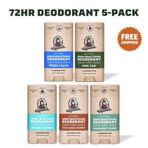 Deodorant 5-Pack - Dr. Squatch - Body Care For Men