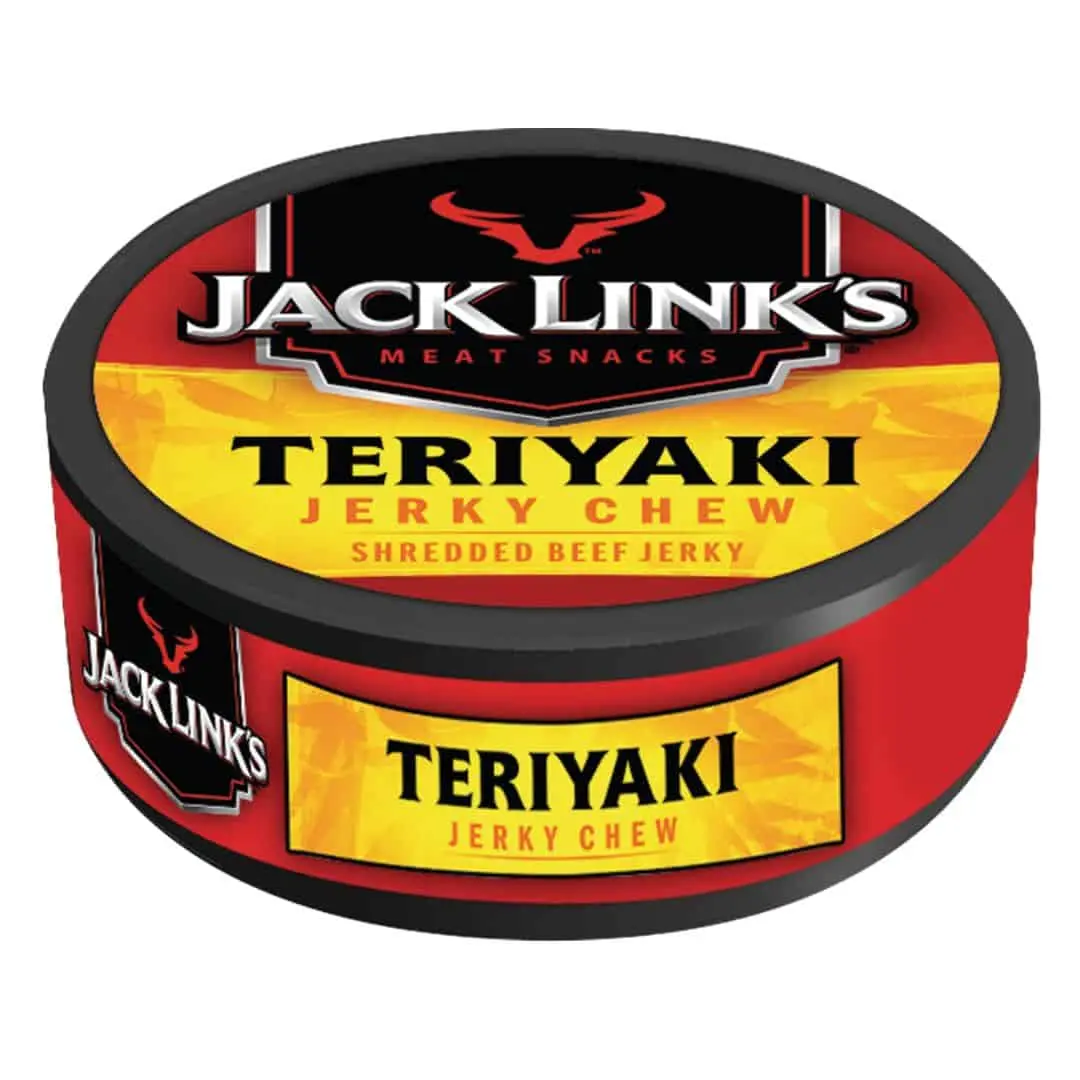 Jack Link’s Teriyaki Chew Dried Beef Snack Packs, 0.32 oz (Pack of 12), Dry Portable Convenient Snack for Adults