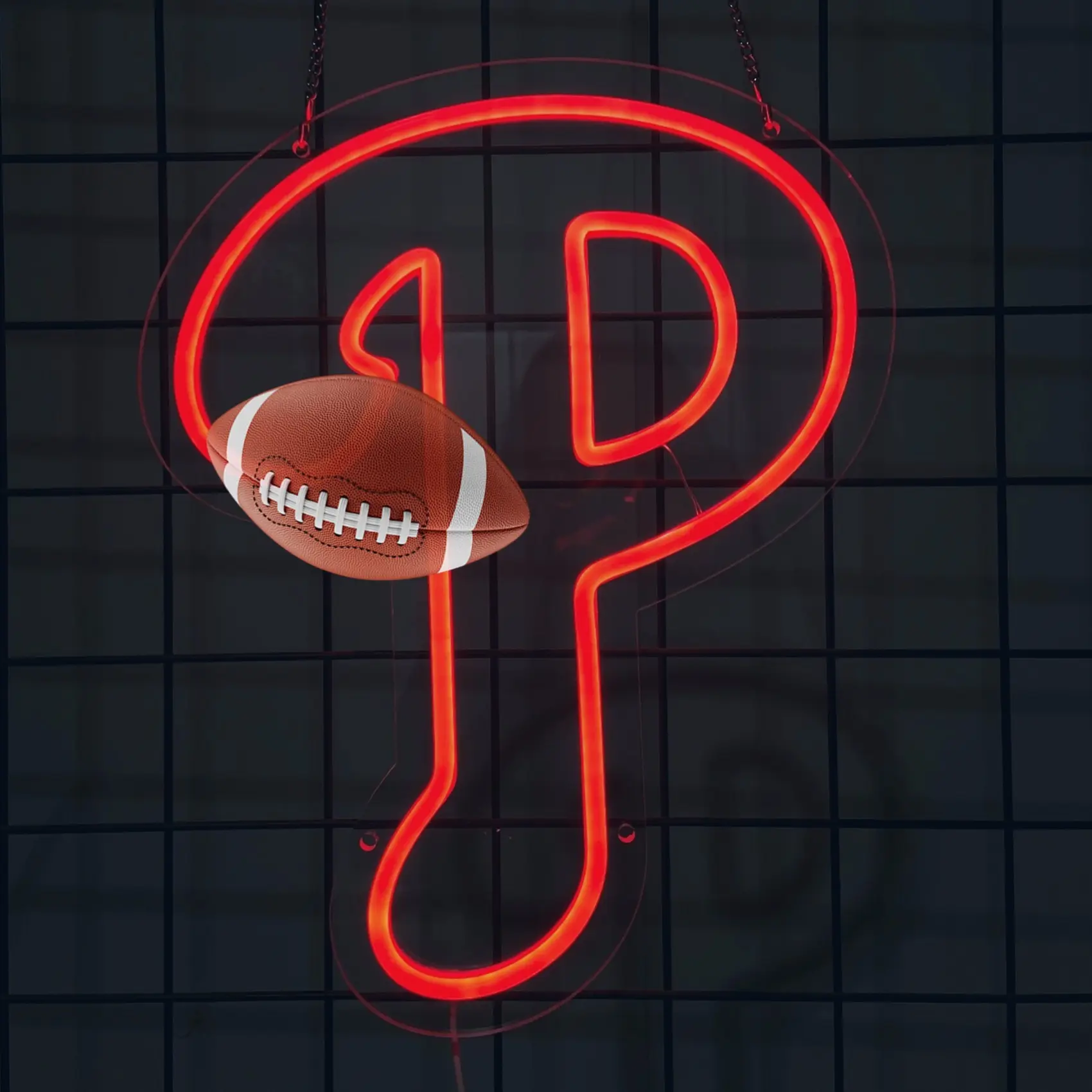 Baseball LED Neon Signs, Illuminated Team Logo Lights, Colorful Home Decor Light for Watch Parties, Led Neon Lights