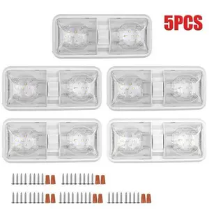 2/5 PCS 12V Led RV Ceiling Dome Light RV Interior Lighting for Trailer Camper US