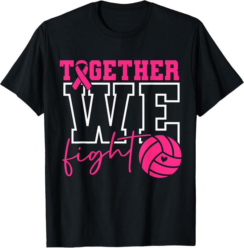 Women's Pink Ribbon Breast Cancer Awareness Cotton Round Neck Short Sleeve Sports T-Shirt - All Seasons Fit, Machine Washable, Casual, Unity-Conveying, Elegant, Accommodating, Sizes 2XL-5XL
