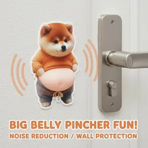 6Pcs 3D Dog & Cat Belly Mochi Squishy Stickers, Stress Relief Fidget, Cute Squeeze Toys for Kids Party Favors, Classroom Gifts, School Rewards, Fun  Gift for Adults & Kids, Silicone Puffy Car Door & Wall Buffers, Valentine's Day & Easter.