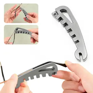 1 Count Eyeglass Curvature Adjuster Tool, Precision Glasses Frame Bender for Temple Arms & Nose Pads, Professional Optician Repair Kit for DIY Eyewear Maintenance