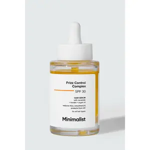 Minimalist Hair Protection Serum | Frizz Control Hair Serum with Ceramides & Keratin | Heat / UV Protection Non Greasy Leave on Serum