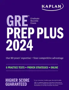 USED-GRE Prep Plus 2024: 6 Practice Tests + Proven Strategies + Online by Kaplan Test Prep (Paperback)
