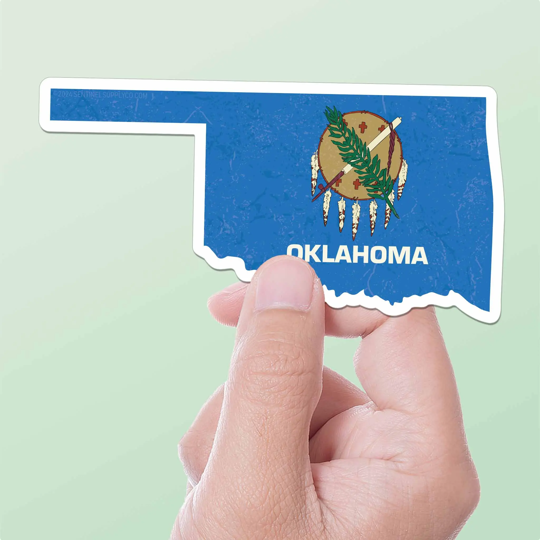 Oklahoma State Flag Sticker