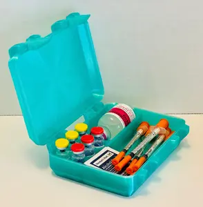 Ultimate Vial Case for Peptides, GLP, HRT/TRT — Travel + Fridge Ready - Vial Caps Included! Organizer