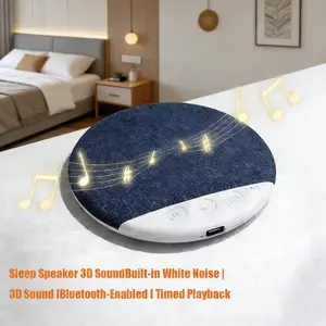 Wireless Pillow Speaker Sleep Aid, Headphone-Free Ultra-Thin Bed Speaker with 3 White Noise Modes, Wireless Audio for Bedtime Music & Audiobooks, Compatible with Phones & Tablets