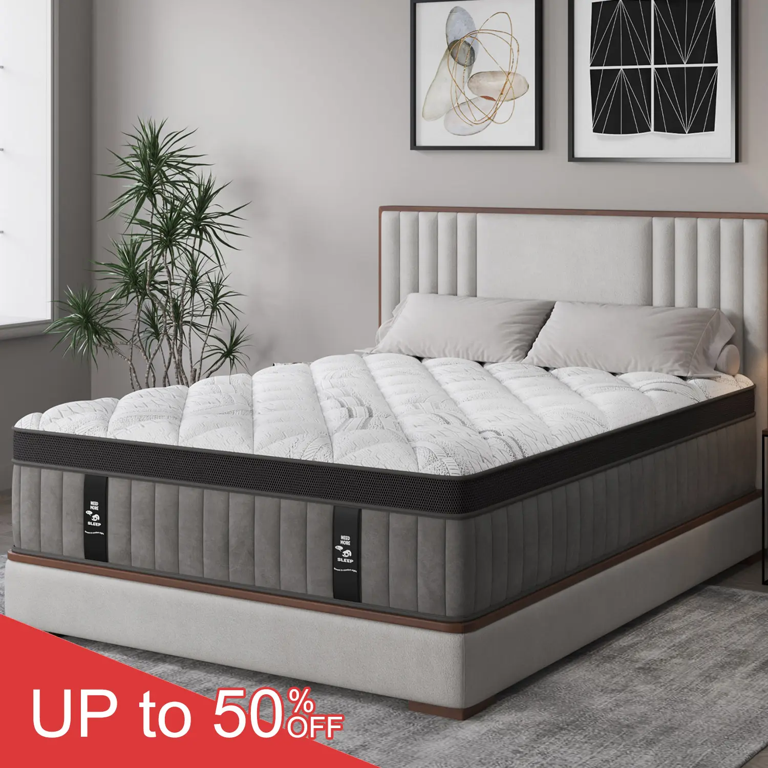 12"14" Gel Memory Foam Hybrid Pocket Spring Mattress Euro Top Medium Firm for Back & Lumbar Support Individual Pocket Spring for Motion Isolation Pressure Relief Twin Full King Queen Mattress CertiPUR-US & OEKO Certified,dorm essentials,home decor Multila