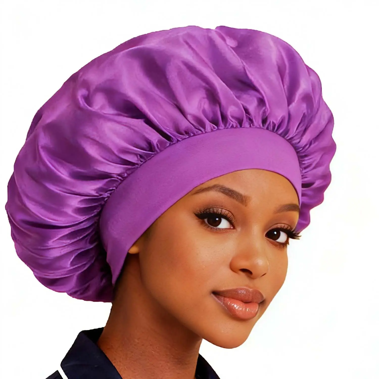 Satin Sleep Cap for Women, Single Layer Adjustable Silk Bonnet for Curly and Natural Hair, Gentle Night Protection school gift Sleeping Bonnet Men's Layer Satin Bonnet satin adjustable strap