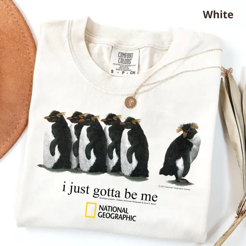Comfort Colors I Just Gotta Be Me Penguins Unisex Crewneck T-Shirt, Trendy Shirt