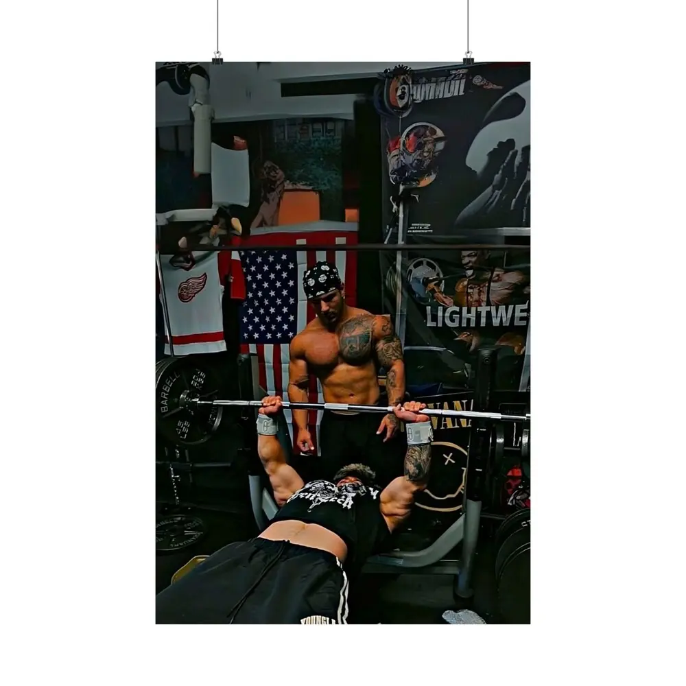 Tren Twins Fitness Influencer Poster, Gym Wall Art, Workout Motivation Decor, Matte Vertical Print, Tren Twins, Health Inspiration