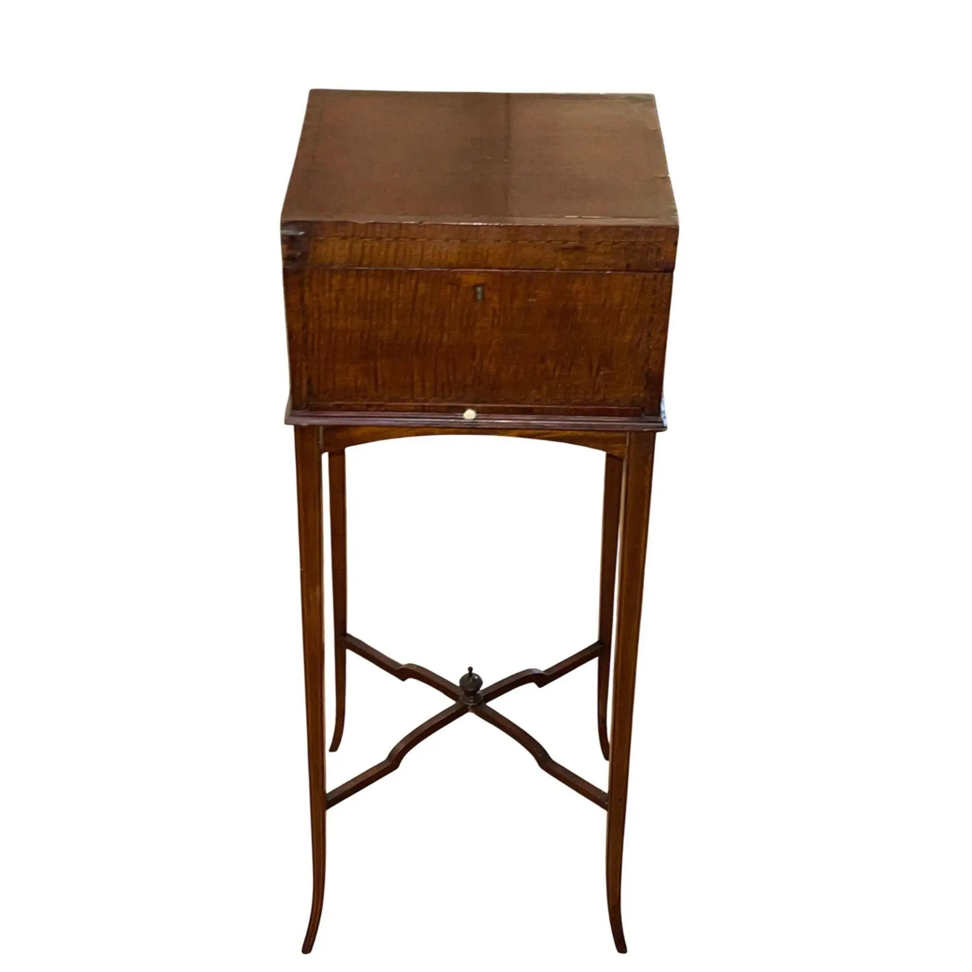 Petite 19th Century French Vanity Table with Mirror