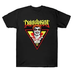 Danhausen Retro Horror Wrestling Style Graphic Design T-Shirt Streetwear Holiday Wear Y2K Cotton Fashion Streetwear Lover Gift Top Trending Must-Have Street Style Shirt