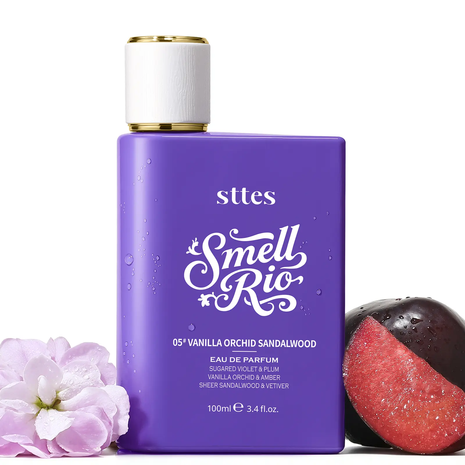 New!Sttes Perfume 05#（VANILLA ORCHID SANDALWOOD） - Eau De Perfume 100ml (3.4fl Oz)  Woody food tune (Vanilla+Orchid+Sandalwood), Aromatic Scent, Captivating Scents,back to school