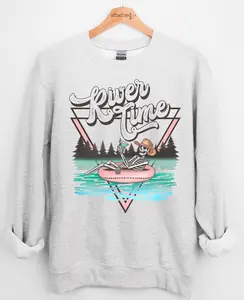 River Time Graphic Top