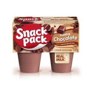 Snack Pack Chocolate Pudding, Pudding Cups, 3.25 oz, 4 Count