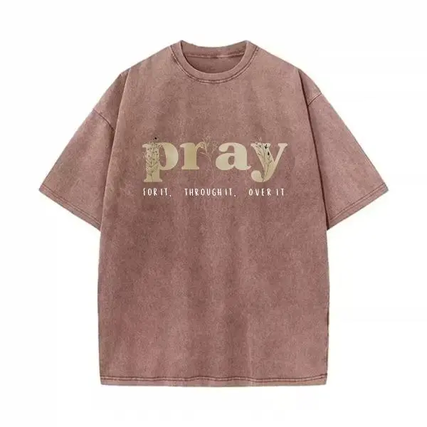 Washed Cotton Tee-Coffee