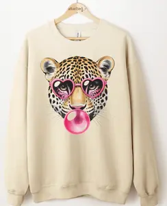 Bubble Leopard Graphic Top