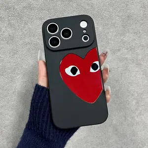 Heart-Patterned Phone Case, compatible with iPhone 17/16/15/14/13/12/11 Pro/Plus/Pro Max. Full-coverage design with shockproof and drop-resistant protection. High-quality neutral-style phone case. Suitable for iPhone 17/16/15 Pro Max.