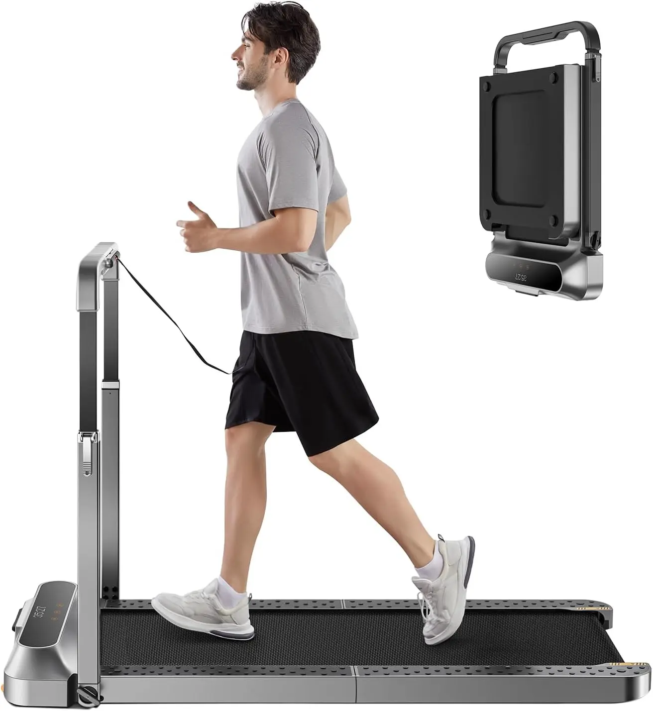 Walking Pad R2 Premium 2-in-1 Under Desk Treadmill, Walk & Run Mode 7.4 MPH, App & Remote Control Low Noise Motor, 300lbs Capacity, Portable for Home Office#HomeGym #FitnessTreadmill #WalkingPad #PremiumFitness