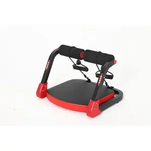 Sit Up Exercise Equipment, Ab Workout Machine, 4 Levels Adjustable Core Machine with Resistance Bands, Foldable Ab Trainer Machine for Home Gym Exercise, Abdominal Fitness, Stomach Workout