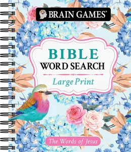 Brain Games - Large Print Bible Word Search: The Words of Jesus (Brain Games - Bible) - Spiral-bound