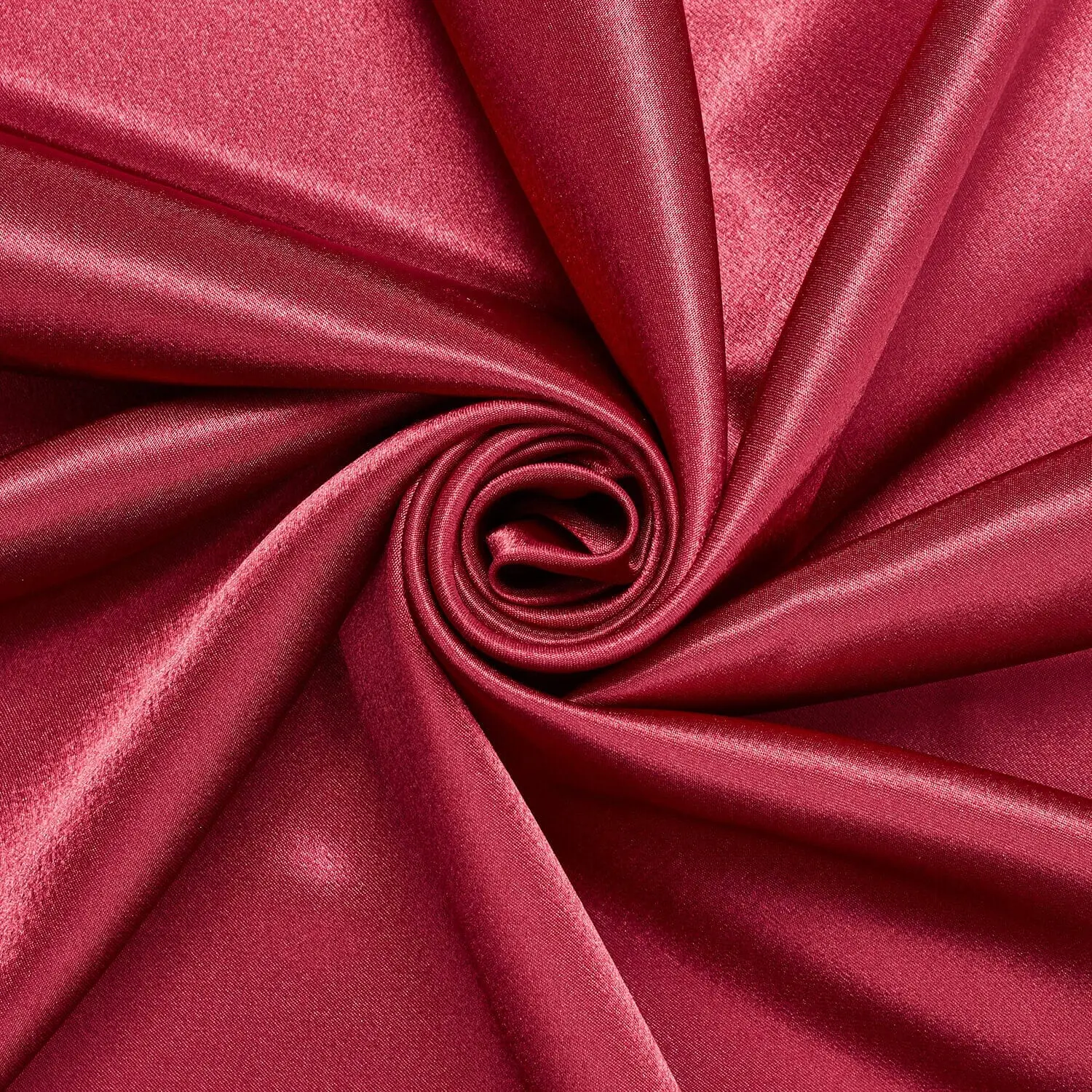 Solid Fabric—Burgundy—100% Polyester—Crepe Back Satin—Sold by the Yard