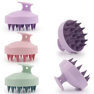 3-Pack Silicone Scalp Massager Set – Gentle Shampoo Brushes for Hair Growth & Deep Cleansing, Wet/Dry Use, Perfect for Family Sharing – All Hair Types